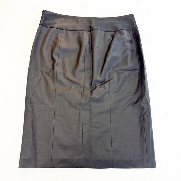 Reiss High Waisted Banded Black Pencil Straight Skirt Size 8 - Picture 2 of 6